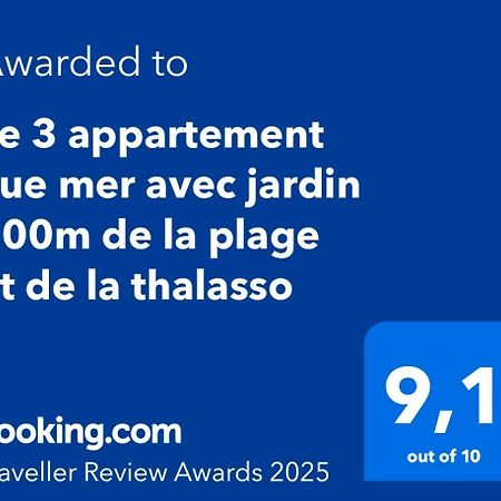 Le 3 Appartement Vue Mer Avec Jardin 100M De La Plage Et De La Thalasso كونكارنو المظهر الخارجي الصورة